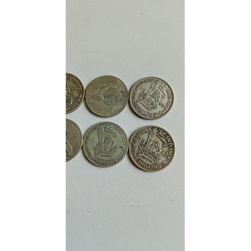 19 - 88g of 50% silver shillings