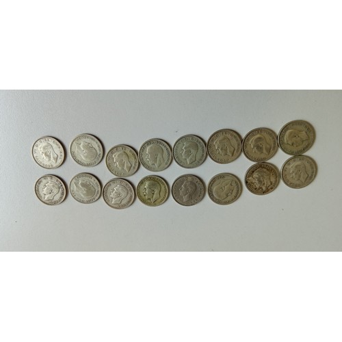 19 - 88g of 50% silver shillings