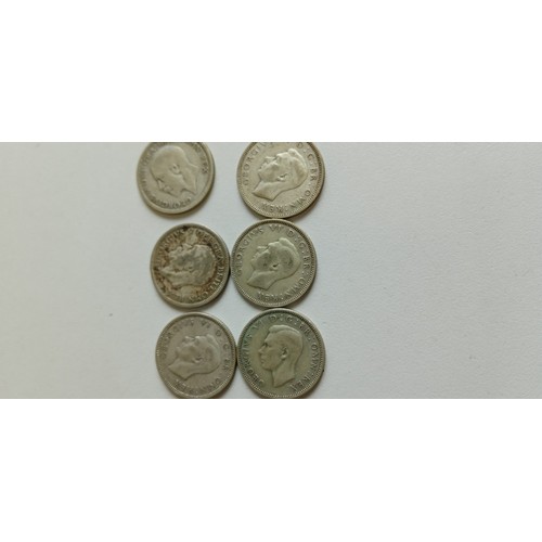 19 - 88g of 50% silver shillings