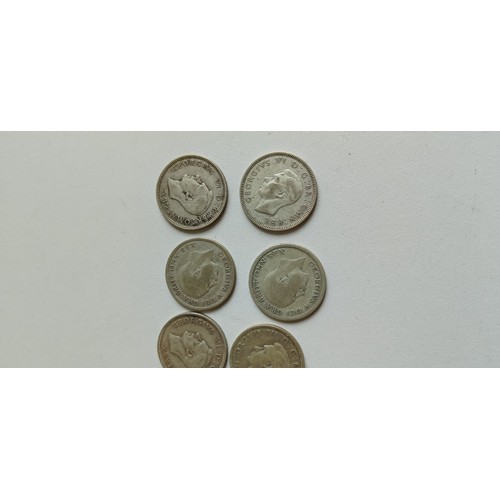 19 - 88g of 50% silver shillings