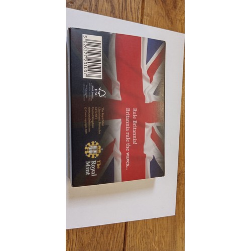 21 - Royal Mint Britannia 2009 UK 1oz silver bullion coin with certificate and in original box