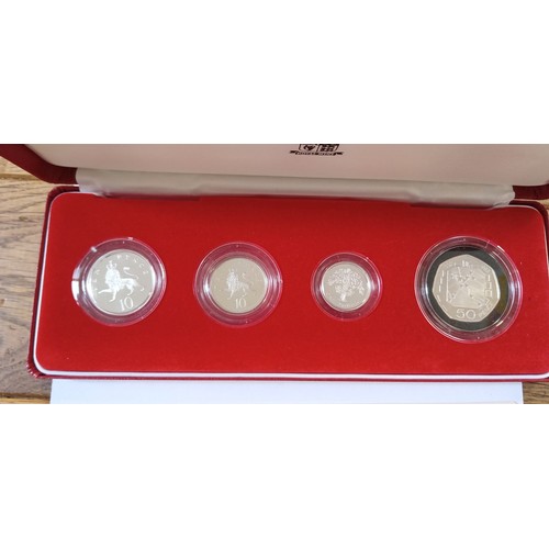 22 - Royal Mint 1992 United Kingdom silver proof coin collection with COA 0161