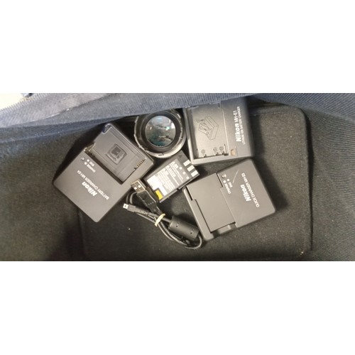 15 - Nikon D40 camera with Nikon DX AF S Nikkor 18-55mm 1.35-5.6 GII ED lens plus Sigma 70-300mm 1:4-5.6 ... 