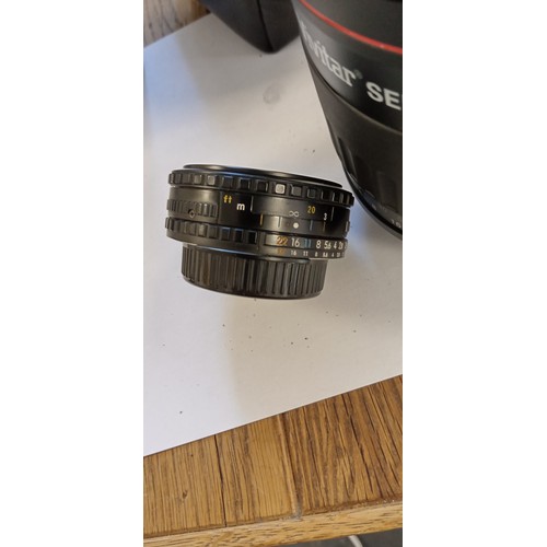 16 - Vivitar Series 1 500mm mirror lens plus Nikon lens series E 50mm 1:1.8 lens