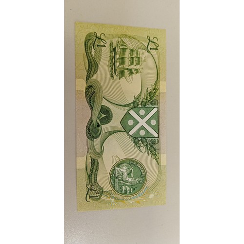 37 - 3 Consecutive numbered the last ever Bank of Scotland £1 notes with the Serial E/13 signed by Sir Th... 