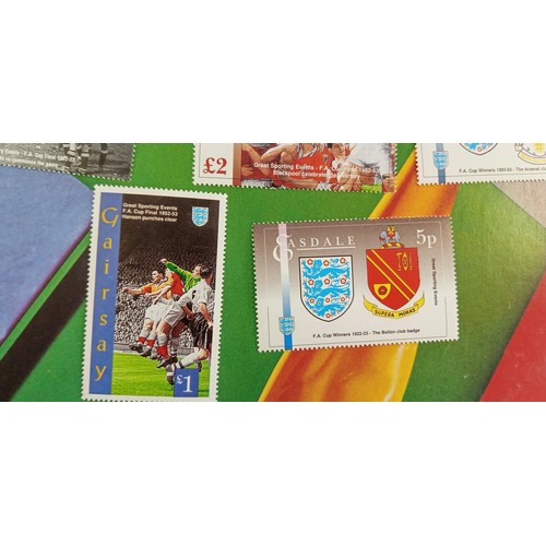 42 - Selection of unused collectable football stamps