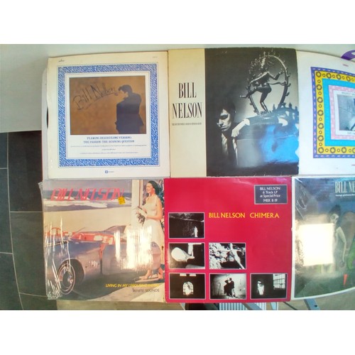 44 - 8 LP records by Bill Nelson see photos