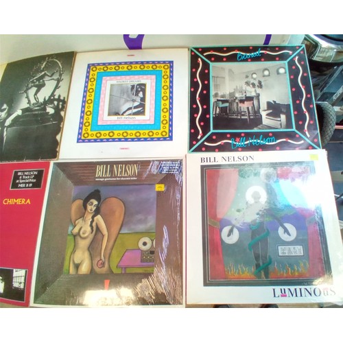 44 - 8 LP records by Bill Nelson see photos