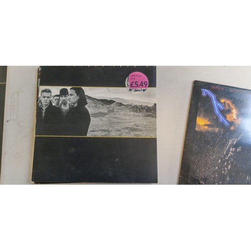 53 - 6 LP records of various artists to include Talking Heads, Japan, Sting and more