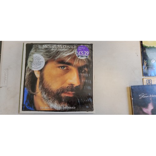 55 - 10 LP records by various artists