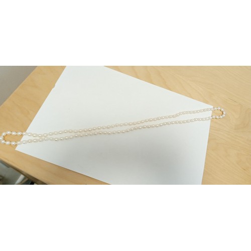 16 - 5 Vintage sea pearl necklaces from Honora 2 with 925 stamped clasps