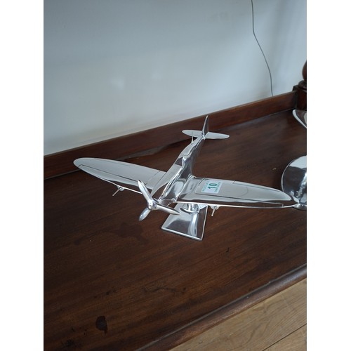 10 - Aluminium Spitfire on stand