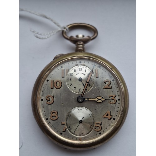 56 - Silver 800 continental pocket watch
