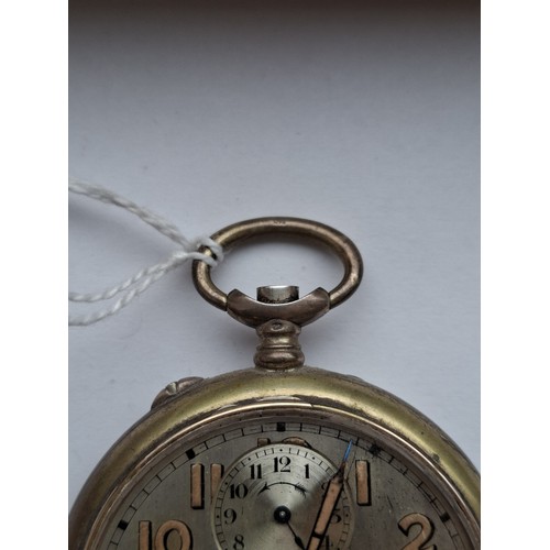 56 - Silver 800 continental pocket watch