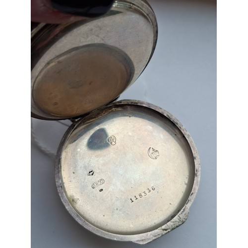 56 - Silver 800 continental pocket watch