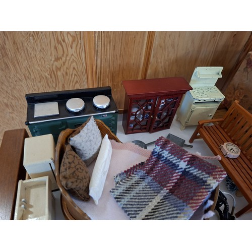 81 - Good selection of dolls house furniture