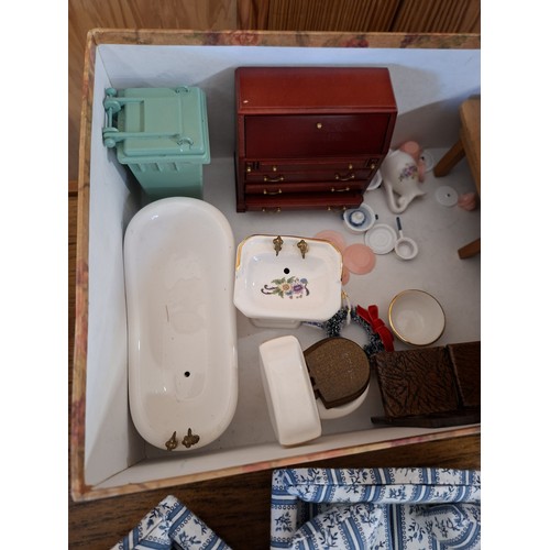 81 - Good selection of dolls house furniture