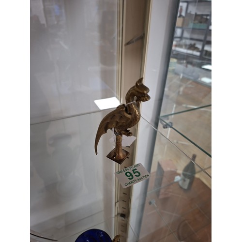 95 - Vintage small brass gargoyle 12cm H approx.