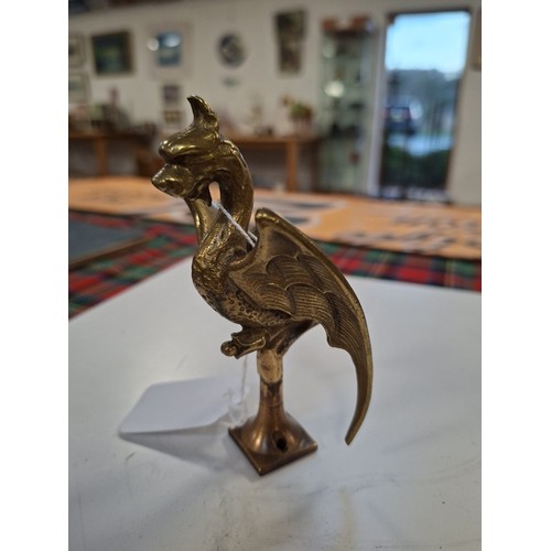 95 - Vintage small brass gargoyle 12cm H approx.