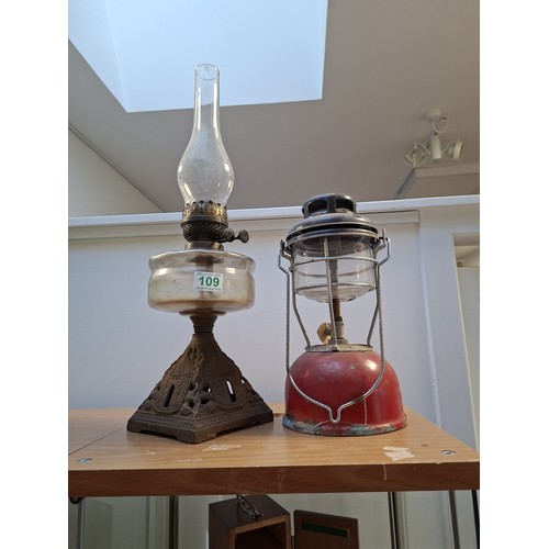 109 - Tilley lamp plus oil lamp