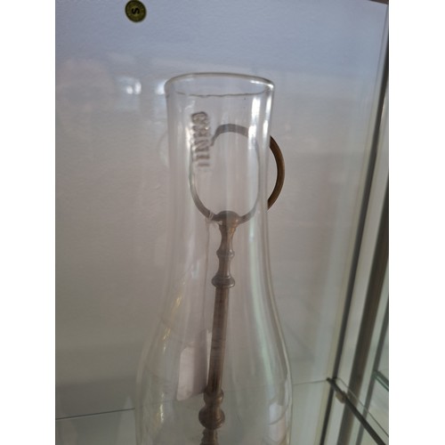 112 - Vintage portable brass candle holder