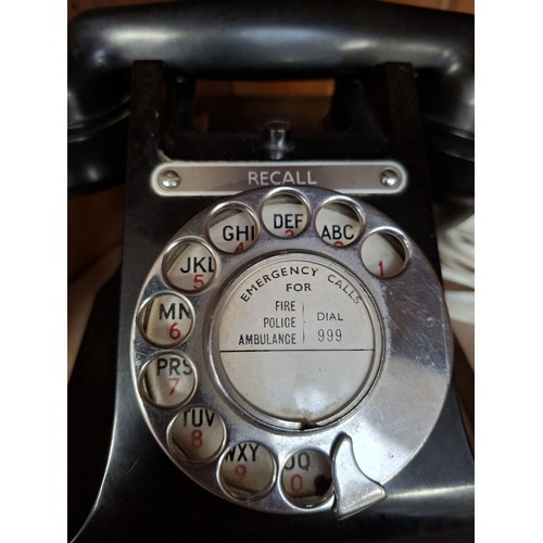 202 - GPO Bakelite converted and working telephone