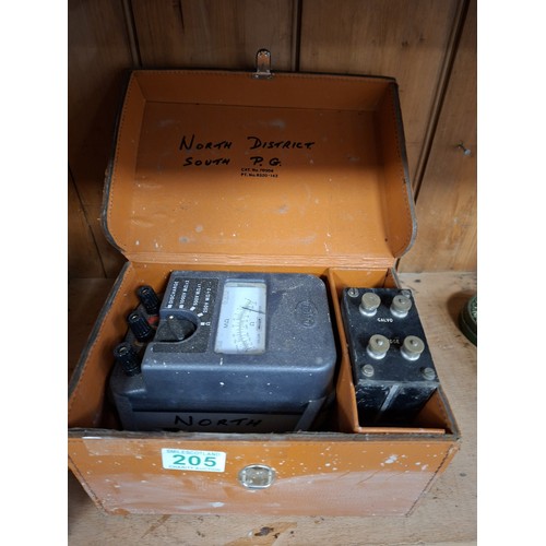 205 - Vintage Mega tester catalogue no 70308 in original case