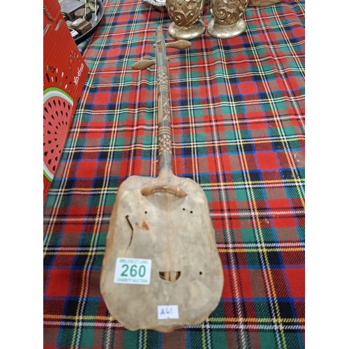 260 - Tortoise shell musical instrument