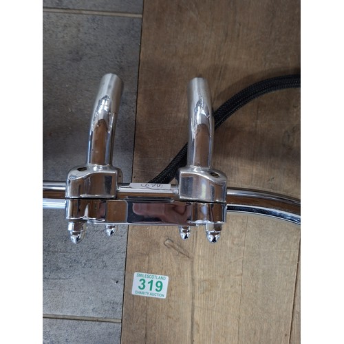 Harley Davidson handlebars with pull back risers & switches