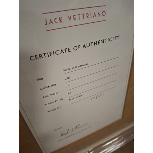 321 - 'Model in Westwood'  Limited Edition print signed by Jack Vettriano, Framed by Jack Vettriano Publis... 
