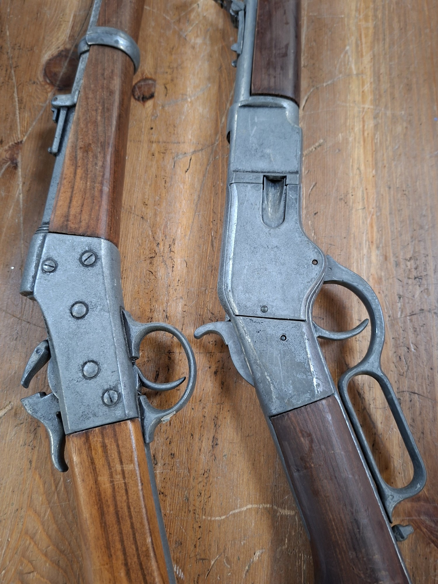 Replica Winchester & replica Remington rifles