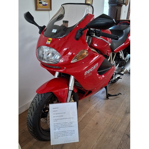 11 - Ducati ST4s 2000W MOT and service records, 27000 miles, timing belts replaced in 2025,