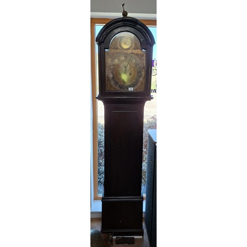14 - Grandfather clock J Jamieson Kilbride brass faced