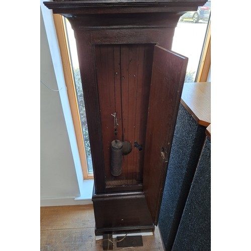 14 - Grandfather clock J Jamieson Kilbride brass faced