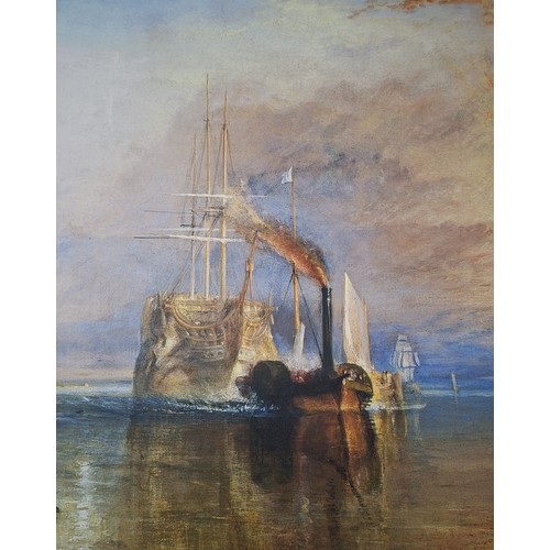 19 - Canvas print by Joseph Mallord Turner 'The Fighting Temeraire' 91cm x 65cm approx.