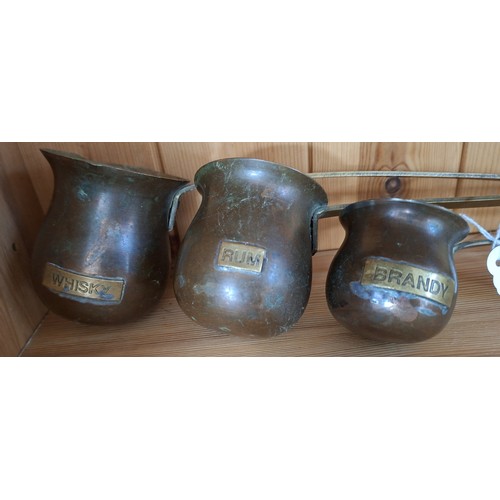 33 - Whisky, rum and brandy spirit ladles
