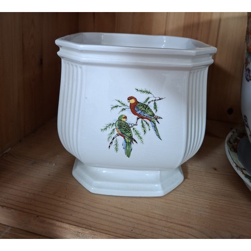 39 - 3 x Ceramic plant pots