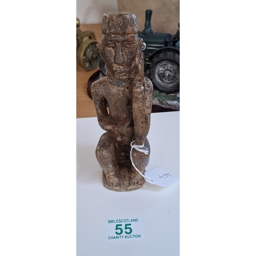 55 - Rare African stone figure