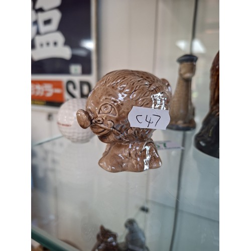 57 - 4 x Ben Eagles scotch whisky figurines 'Haggis 1972' & 'Nessie1969' full decanters plus 1969 eagle a... 