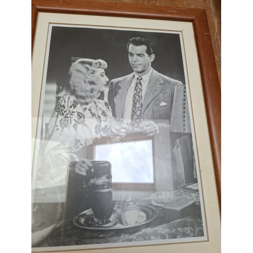 377 - 5 framed pictures of Catherine Hepburn from the film Double Indemnity and more