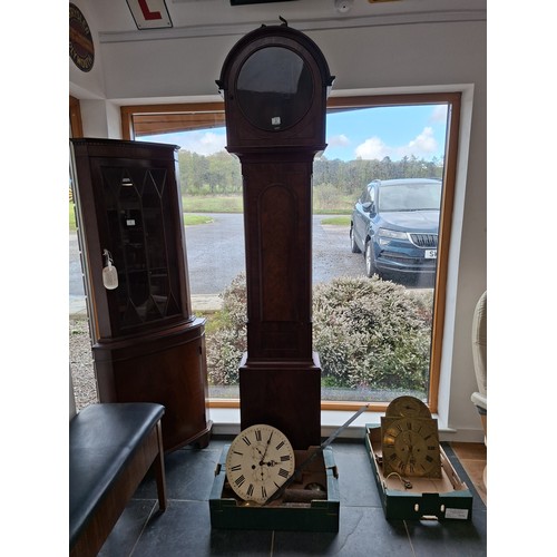 2 - Antique tall grandfather clock As Found