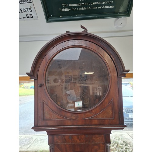 2 - Antique tall grandfather clock As Found