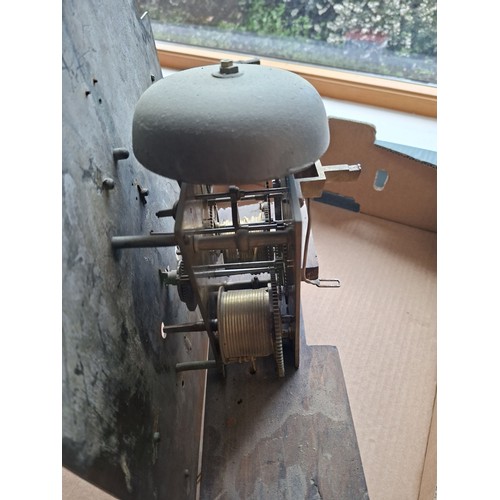 2A - Brass Thomas Napier Glasgow grandfather clock face