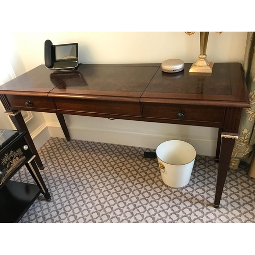 1951 - Kingswood Writing Desk / Dressing Table With Two Faux Drawers And Pop-Up Leather Lid Fitted Internal... 