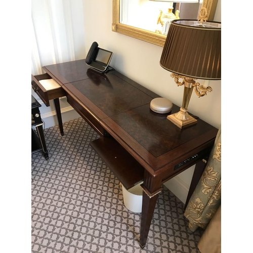 1951 - Kingswood Writing Desk / Dressing Table With Two Faux Drawers And Pop-Up Leather Lid Fitted Internal... 