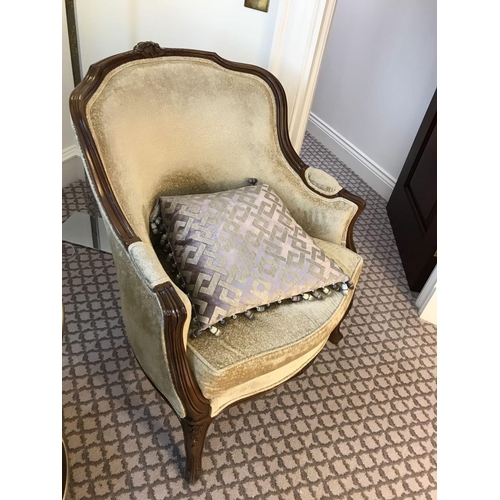 1955 - Louis XV Style Bergere The Slightly Flared Arms Have Upholstered Armrests Upholstered  67 x 55 x 93c... 