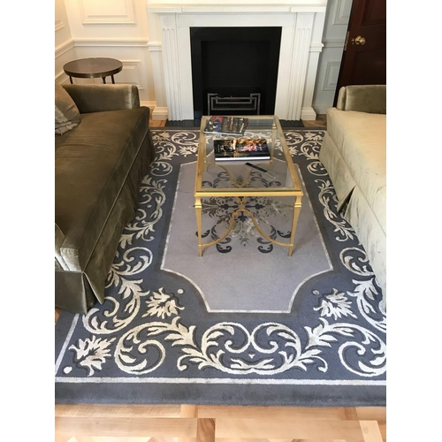 1963 - Ferreira de Sá Rugs - Luxury Bespoke Rugs Custom Made Luxury Rug In Blue Grey And Cream Hand Tufted ... 