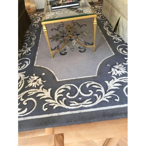 1963 - Ferreira de Sá Rugs - Luxury Bespoke Rugs Custom Made Luxury Rug In Blue Grey And Cream Hand Tufted ... 