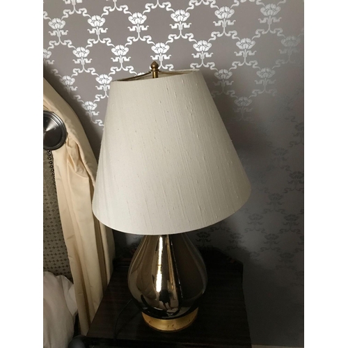 2173 - A Pair Of Heathfield And Co Louisa Glazed Ceramic Table Lamp With Textured Shade 77cm (Room 421)