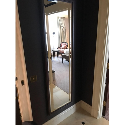 Wood Framed Full Length Dress Mirror (Room 431)